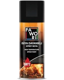 Resim Fawori 400 Ml Isıya Dayanıklı Sprey Boya Siyah Siyah 400 ML 