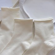 Resim Japonya-Kore Tarzı 3 Çift/5 Çift Minimalist Kadın Manşet Çorap 