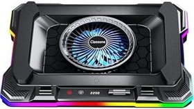 Resim Classone GT100 Gaming Laptop Sogutucu 2200RPM, Rgb Işıklı, LED Display Notebook soğutucu stand 