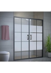 Resim Durul Duşakabin Ön Cephe Siyah Box 5mm H:190 Siyah 