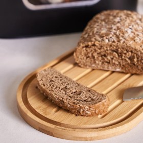 Resim Karaca Stream 2in1 Ekmek Kutusu/Kesme Tahtası Black 