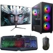Resim Turbox Tx88 Intel Core i5 3470 8GB Ram 256GB SSD 4GB GT740 23.8" Monitör Masaüstü Oyun Pc Bilgisayarı 