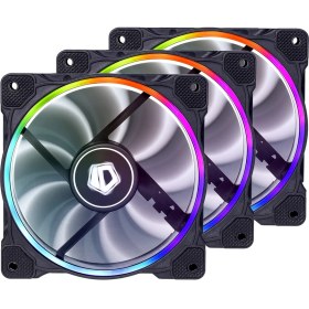 Resim ID-COOLING ZF-12025 RGB Trio 4Pin PWM 120mm Kasa Fanı 