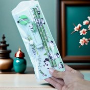 Resim 5 adet Panda Temalı Kırtasiye Seti - Okuma Kalem, Silgi, Cetvel, Taşınabilir Hediye Kutusu, Okul Başlangıcı ve Mezuniyet Hediyeleri, Ödüllendirme ve Öğrencileri Motive Etme İçin 
