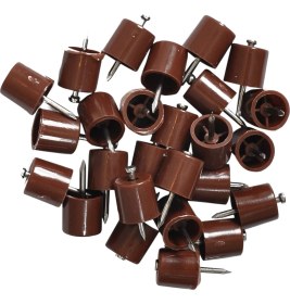 Resim Hepta Collection X-Perk Raf Pimi Plastik Çivili 50 Adet Kahve 