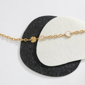 Resim 1 adet Vintage Tarzı Paslanmaz Çelik Ayak Bileği, Kalp Şanslı ve Kabuk Mozaik ile, Hipoalerjenik Moda Ayak Bileği Bileziği, Günlük ve Tatil Giyim için 