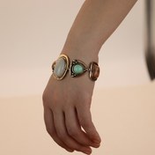 Resim 1 adet Vintage Boho Tarzı Kadın Moda Bilekliği, Reçine Taş Kakma, Çinko Alaşım, Günlük Kullanıma Uygun, Şık Bayanlar İçin İdeal Sevgililer Günü Hediyesi, Çok Yönlü Takı|Şık Kadın Takıları|Çinko Alaşım Bileklik, Takı ve Aksesuarlar 