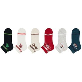 Resim Veraye socks 6'lı Yeni Yıl Temalı Erkek Bebek Çorabı 