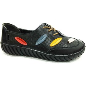 Resim MARİNE SHOES Hakiki Deri Günlük Kadın Ayakkabısı Siyah 86 671 