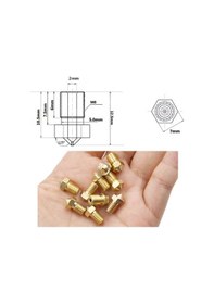 Resim Koodmax 5 Adet 3d Yazıcı Extruder M6 1.75mm/ 0.8mm V5/v6 Pirinç Nozzle Baskı Kafası 