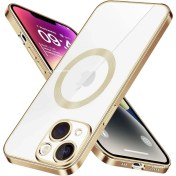 Resim M.TK Moveteck Apple iPhone 14 Plus Kılıf Kamera Lens Tam Korumalı Yuvarlak Halkalı Logo Parlak Kenar Renkli Case 