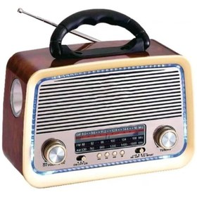 Resim Genel Markalar NOSTALJi radyo 301 Eskitme Nostalji Tasarımlı Bluetoothlu Nostalji Radyo Fm-sd Kart 