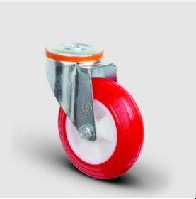 Resim EM04ZKP150 Oynak Delik Bağlantılı Poliüretan Tekerlek 