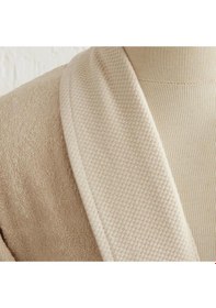 Resim Karacahome Glory Lurex Gold Bej 9 Parça Aile Banyo Seti Bej 