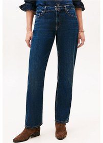 Resim Kadın Milo Yüksek Bel Düz Paça Jean Pantolon - Mavi Dee 