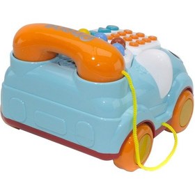 Resim Oyuncak Telefon Işıklı Sesli Klasik Telefon Turkuaz 