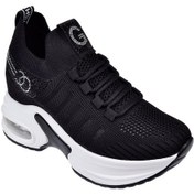 Resim Guja İçten Gizli Dolgu Tabanlı Kadın Spor Ayakkabı Gj-30014 Siyah-siyah Siyah 