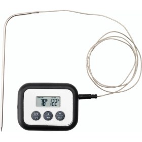 Resim IKEA Fantast Termometre Zaman Ölçer Siyah 250°C Mıknatıslı Tasarım ile Pratik Kullanım 