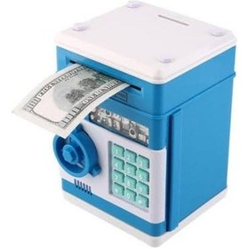 Resim Mobgift Atm Şifreli Kasa Kumbara Mavi 