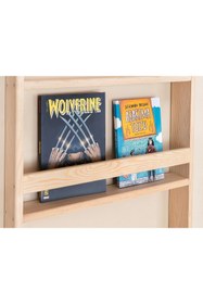 Resim Dizmo Montessori Bebek Ve Çocuk Odası Eğitici Kitaplık Doğal Ahşap 4 Raflı 100 X 40 X 8 Cm 