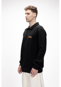 Resim Diez Si Yah Yarım Fermuarlı Erkek Sweatshirt Siyah 
