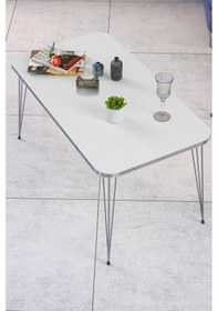 Resim Zigon Sehpa Kr Ve Orta Sehpa Kr Set Gümüş Beyaz Tel Diğer 