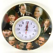 Resim ArtemisDükkan Mustafa Kemal Atatürk Renkli Ofis Duvar Saati 