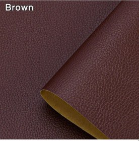 Resim Kendinden Yapışkanlı Deri Tamir Yama Bandı Kendinden Yapışkanlı Ev Dıy Düzeltme Brown 35cm X 138cm 
