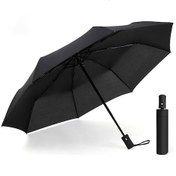 Resim Seyahat Katlanır Şemsiye, Güçlü 8 Kaburga Güçlendirilmiş Rüzgar Geçirmez Yağmur Şemsiyesi, Güçlü Kompakt 