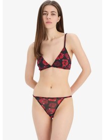 Resim DeFacto Fall in Love Tül Slip Külot D5603AX24AURD197 Kırmızı 