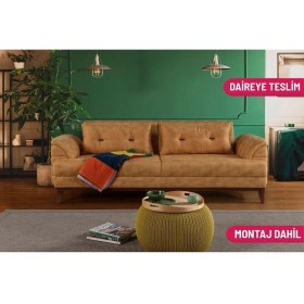Resim Didar Üçlü Yataklı Kanepe Bora Hardal 