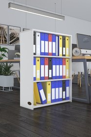 Resim Kenzlife Klasörlük Raflı İlkutay Byz 105*80*30 Kitaplık Ofis Arkalıksız 