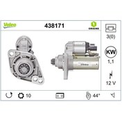 Resim Valeo 12V Marş Motoru 10 Diş 1.1 Kw 2 Kulak Audi/Seat/Skoda/Vw N11.667 