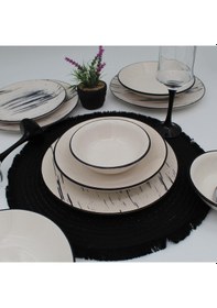 Resim Anka 48 Parça 12 Kişilik Yemek Takımı-desenli 