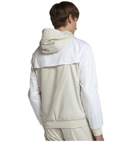Resim Nike Sportswear Windrunner Jacket Kapüşonlu Erkek Ceketi Beyaz Bej Bej 