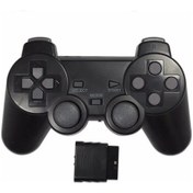 Resim Kablosuz Denetleyici Ps2 Konsolu İçin 2.4g Çift Tieşim Joystick Joypad Usb Black 