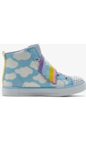 Resim Skechers Twinkle Sparks - Shooting Star Brights Büyük Kız Çocuk Mavi Işıklı Bot 314775L Blmt 