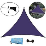 Resim Veranda İçin Üçgen Gölge Yelkeni Uv Blok Su Geçirmez Tente 4x4x4 Koyu Mor Diğer 