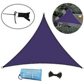 Resim Veranda İçin Üçgen Gölge Yelkeni Uv Blok Su Geçirmez Tente 6x6x6 Koyu Mor Diğer 