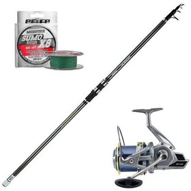 Resim Effe Fighter 9000 - Okuma Revenger Tele 420cm Surf Olta Seti 