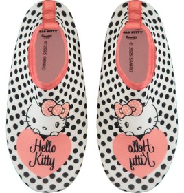 Resim Hello Kitty Baskılı Tabanlı 31-35 Numara Deniz Ayakkabısı - Beyaz - Beyaz / 32 Numara 