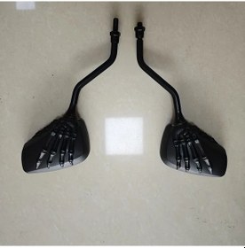 Resim Chuangyinshop Siyah Creative Rearview Mirror Cool Gotik Tarzı El Dikiz Aynası 