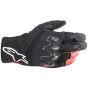 Resim Alpinestars Hyde Xt Ds Wp Korumalı Motosiklet Eldiveni Siyah Kırmızı 