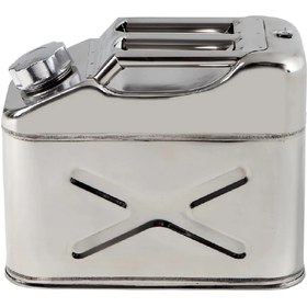 Resim BİTERSE Paslanmaz Çelik Benzin Bidonu Taşınabilir Yakıt Tankı Metal Benzin Bidonu 10 Lt 