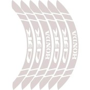 Resim Monero Honda Cbr Jant Şeridi Beyaz Reflektif 
