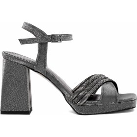 Resim Ayakkabı Fuarı Elit PM08 K98 Kadın Platform Ayakkabı Platin 