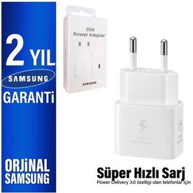 Resim 25w Süper Hızlı Type-c Şarj Aleti Samsung Uyumlu Ep-t2510n Samsung Uyumlu Türkiye Garantili 