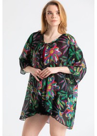 Resim Side Vual Pareo Etnik Siyah 6193 - Kadın 