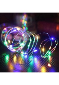Resim Greyder Gd957 Şerit Pilli Aydınlatma 3 Metre 30 Adet Rgb Peri Led Çok Renkli 