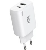 Resim Bix Zh-2u41t 25w Usb Type-c Pd Çift Portlu Hızlı Şarj Cihazı Beyaz 